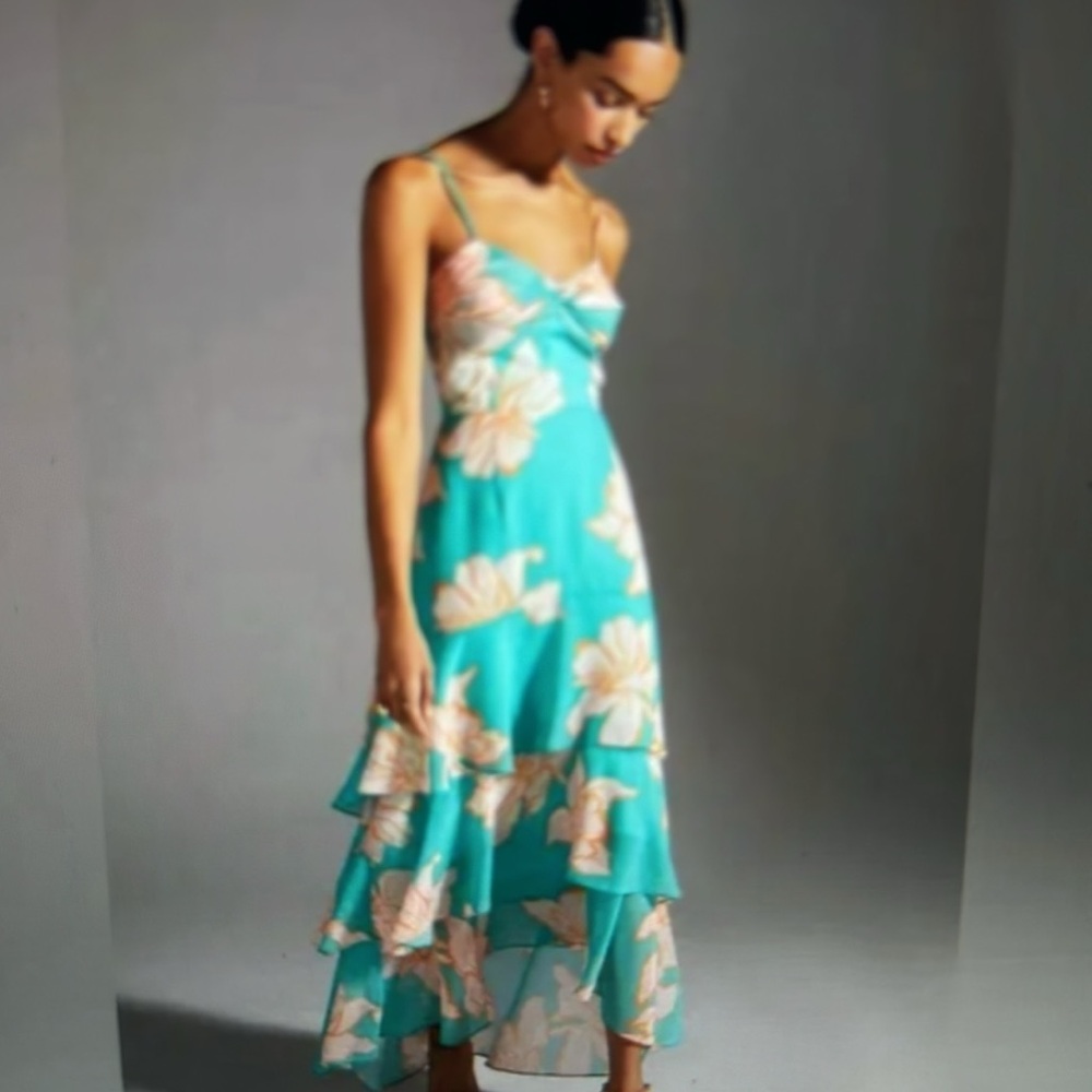 Hutch floral tiered maxi dress size 8